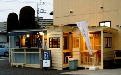 日光天然氷 かき氷 和人堂 農産直売所あぜみち駐車場内(宇都宮市)